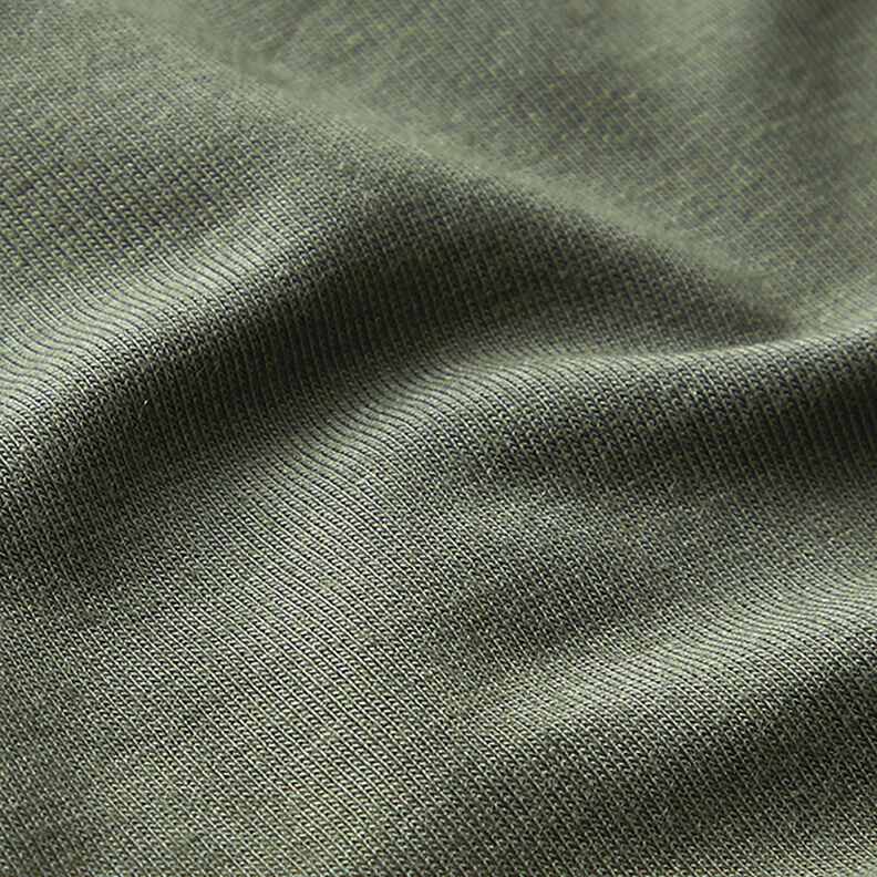Tencel Modalový žerzej – khaki,  image number 2