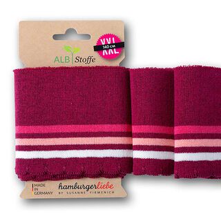 GOTS Bio náplety CUFF ME WAVE [140 cm | 8 cm] | Albstoffe | Hamburger Liebe, 