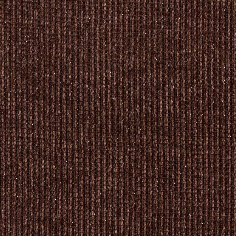 Třpytivá žinylka – tmavě hnědá/stříbrná metalická,  image number 1