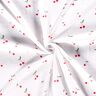 Mušelín / dvojitá mačkaná tkanina Akvarelové třešně digitální potisk – bílá,  thumbnail number 3