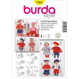 Oblečení pro panenky, Burda 7903, 