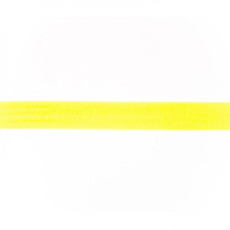 Elastická lemovací stuha  matný [20 mm] – žlutá neonová,  image number 1