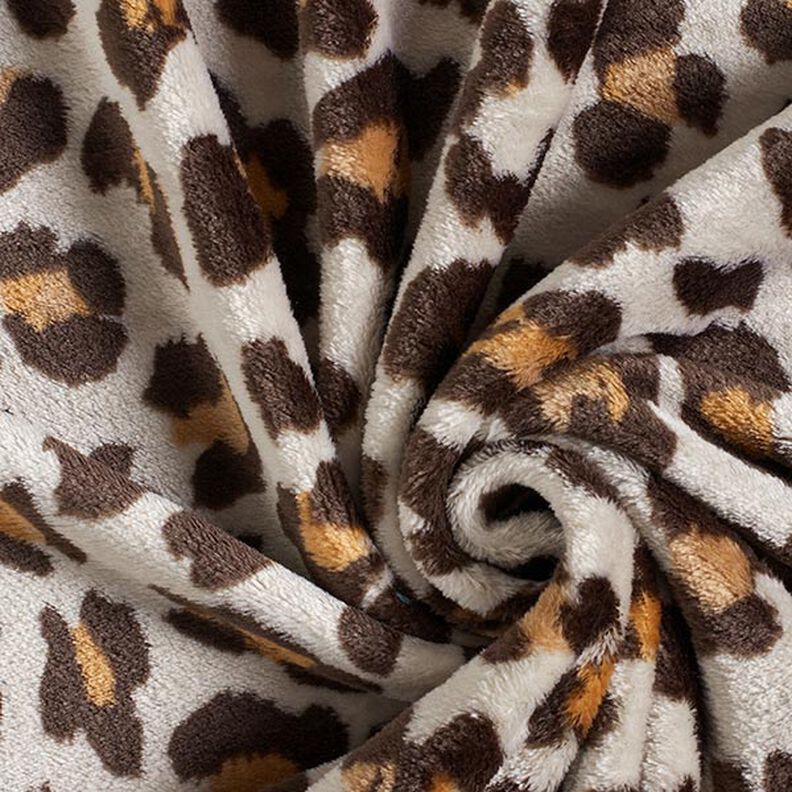 Hebký fleece Velký leopard – přírodni/černohnědá,  image number 3