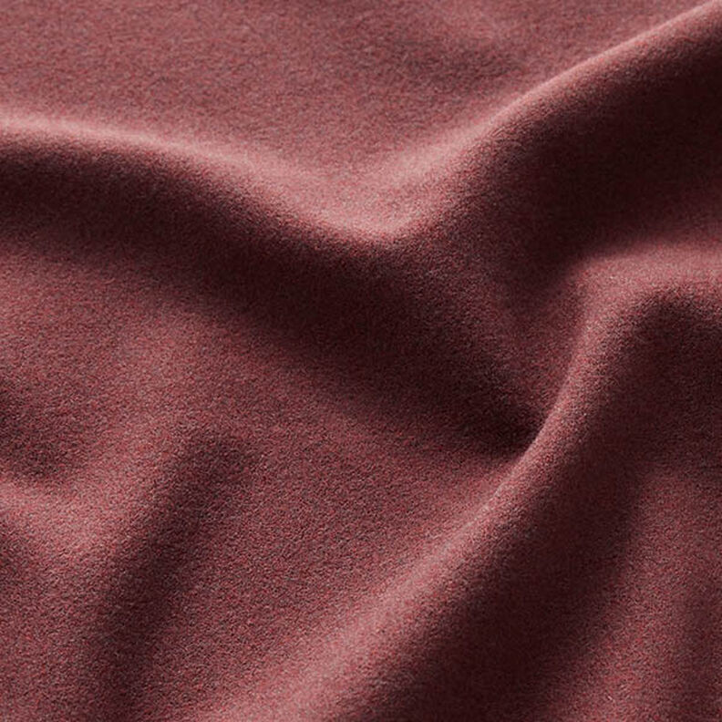 Kabátová tkanina velur Uni – merlot, image number 2
