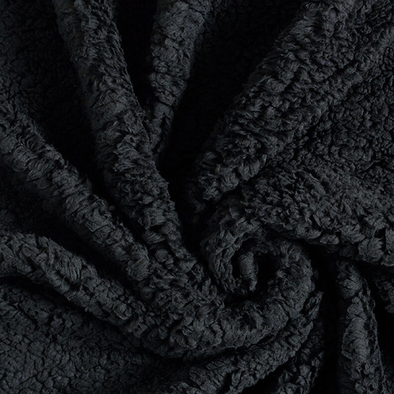 Materiál sherpa jednobarevný – černá,  image number 3