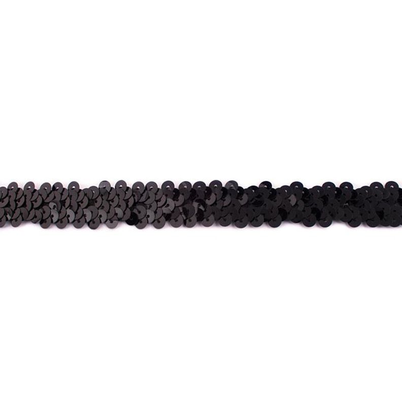 Elastický pajetkový prýmek [20 mm] – černá,  image number 1