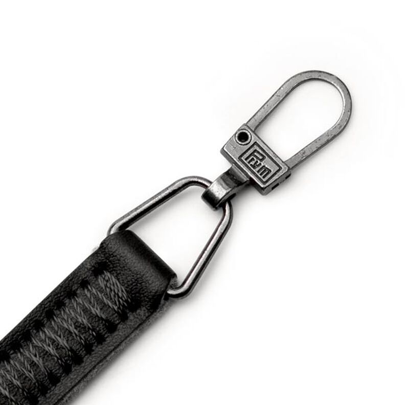 Módní zip imitace kůže [ 55 x 9 x 3 mm ] | Prym – černá,  image number 3