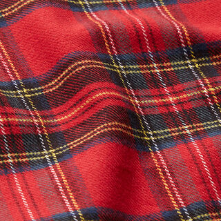 Bavlněný flanel skotská kostka – červená, 