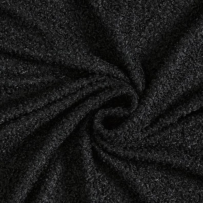 Úplet Bouclé Uni – černá,  image number 1