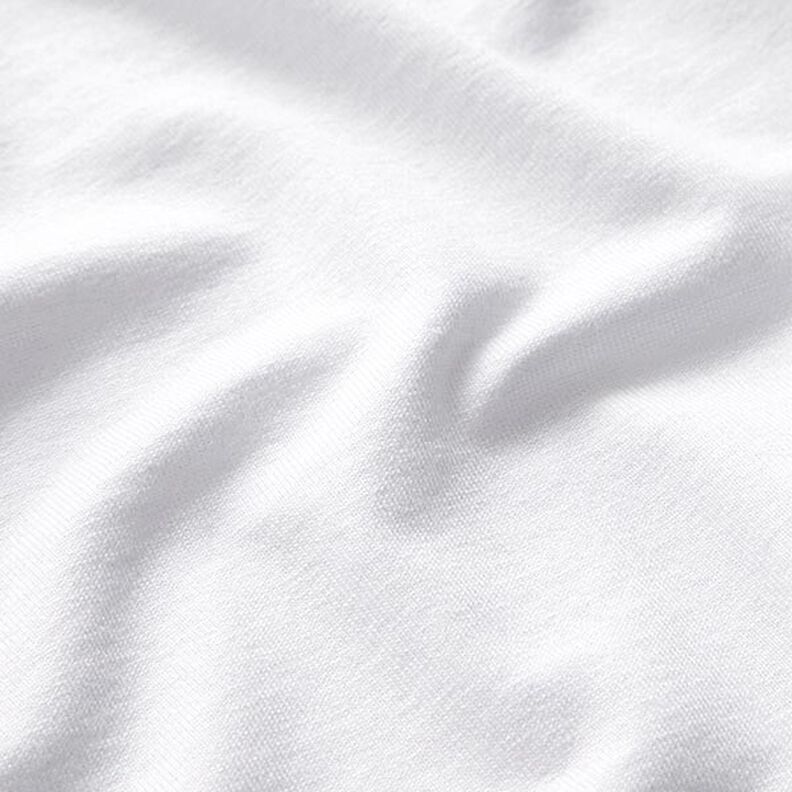 Viskózový žerzej lehký – bílá,  image number 3