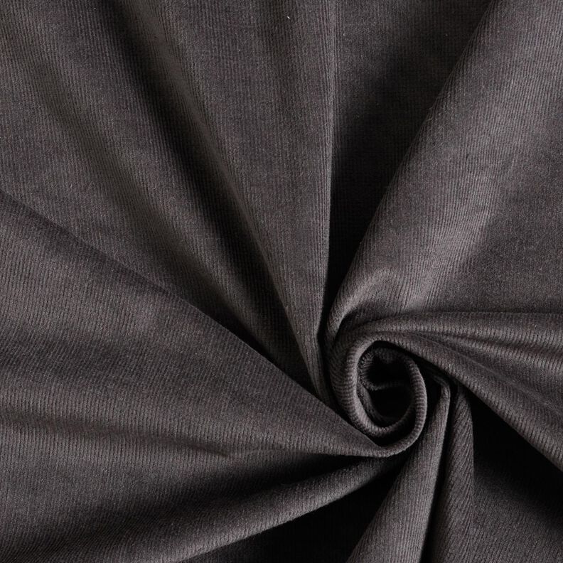 Jemný strečový manšestr – tmavě šedá,  image number 1