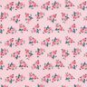 Bavlněný kreton Malé růže – růžová,  thumbnail number 1