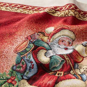 Dekorační látka kusový gobelínSanta Claus – karmínově červená, 