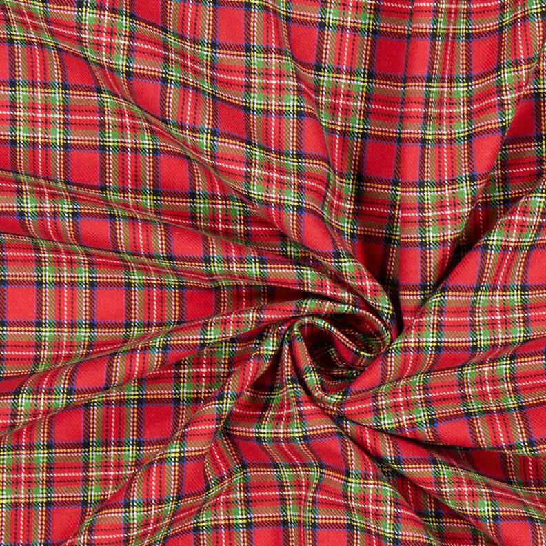 Bavlněný flanel Skotské káro Glenside – chili,  image number 2