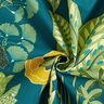 Dekorační látka Polopanama Tropické rostliny – petrolejová,  thumbnail number 3