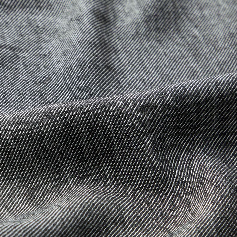 Viskózový lněný kepr – černá,  image number 2
