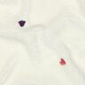 Plyš teddy Vyšívaná srdce | Poppy Fabrics – slonová kost/rose,  thumbnail number 2