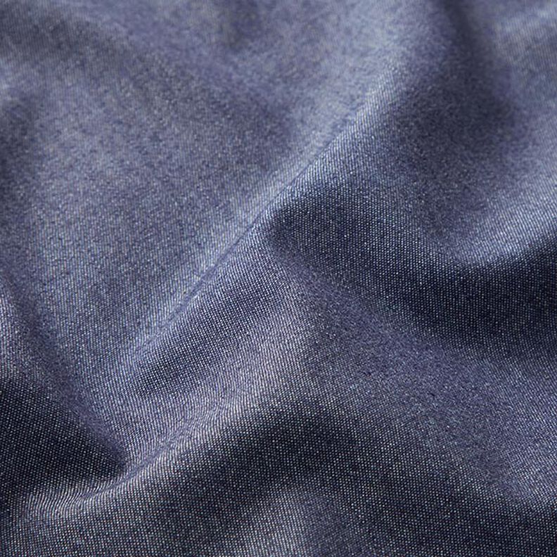 Bavlněné šambré ve vzhledu džínoviny – noční modrá,  image number 2