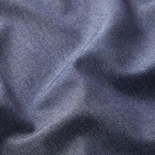 Bavlněné šambré ve vzhledu džínoviny – noční modrá, 