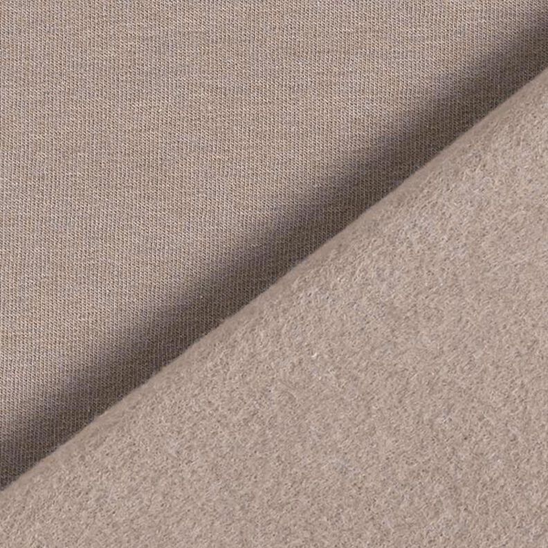 Lehká bavlněná teplákovina jednobarevná – tmavá taupe, image number 5