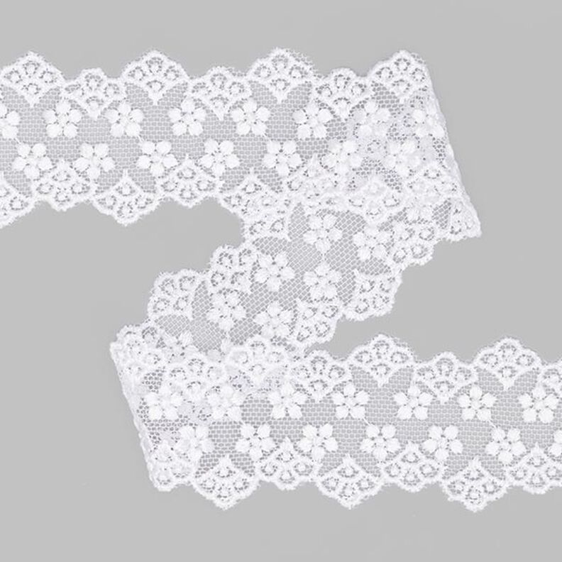 Tylová krajka – vsadka (38 mm) 1 – bílá,  image number 1