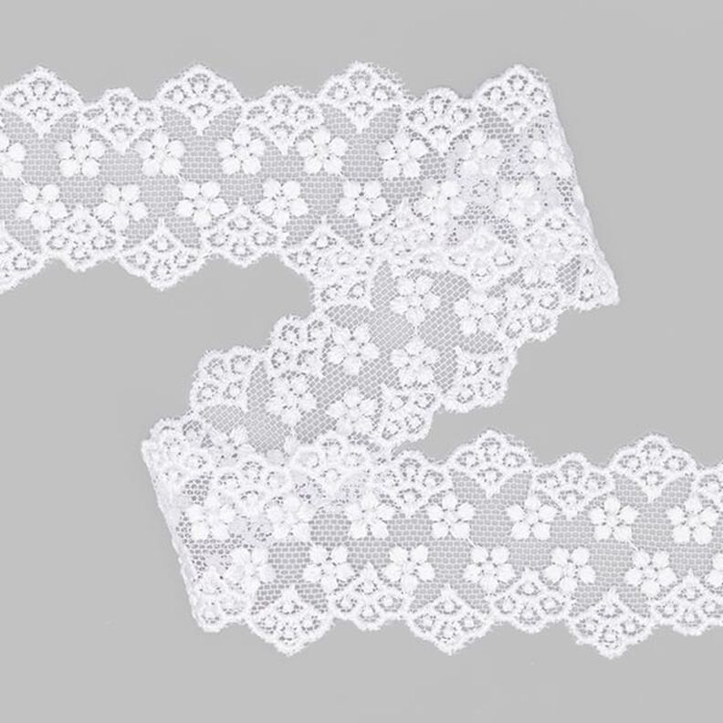 Tylová krajka – vsadka (38 mm) 1 – bílá,  image number 1