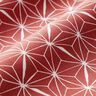 Povrstvená bavlna Grafické hvězdy – karmínově červená/bílá,  thumbnail number 3