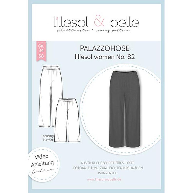 Palazzo kalhoty| Lillesol & Pelle No. 82 | 34-58,  image number 1