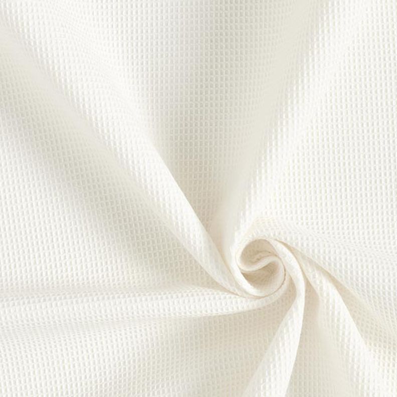 Vaflové piké Mini – vlněná bílá,  image number 1
