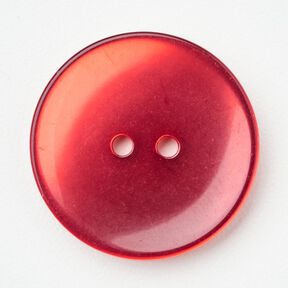 2dírkový lesklý knoflík [Ø 25 mm] – chili, 
