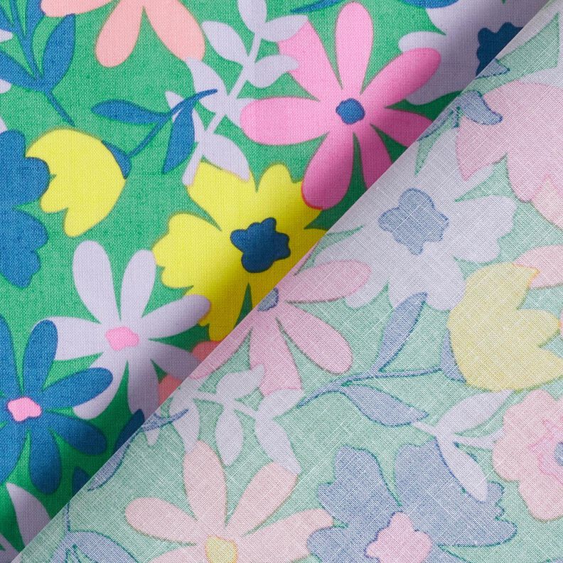 Povrstvená bavlna Pastelové květiny | Poppy Fabrics – brcalova/růžová,  image number 5