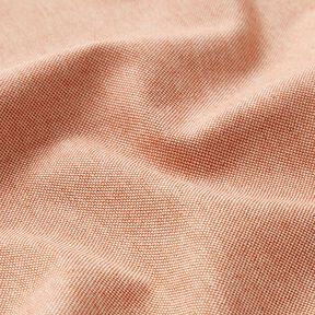 Dekorační látka polopanama šambré, recyklovaná – terracotta/přírodni, 