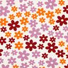 Hebká teplákovina Barevné květiny | Poppy Fabrics – vlněná bílá,  thumbnail number 1