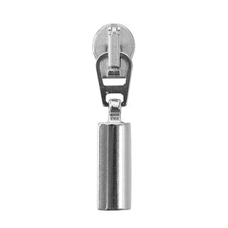 Kovový jezdec silver metallic [ 8mm ]- stříbrná kovový, 