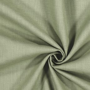 Lněná látka Ramie mix medium – rákosove zelená, 