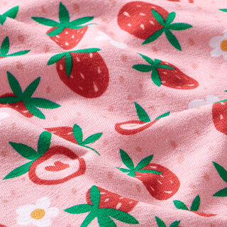 Bavlněný žerzej Sladké jahody | PETIT CITRON – růžová, 