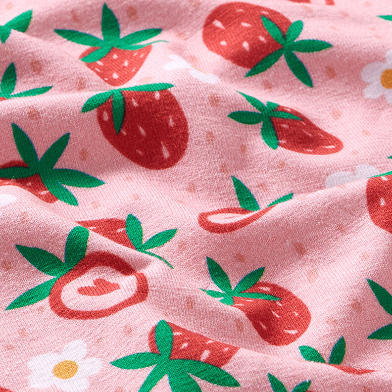 Bavlněný žerzej Sladké jahody | PETIT CITRON – růžová,  image number 2