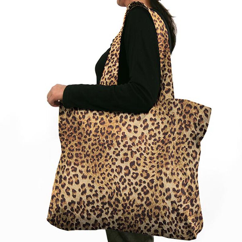 Žakárový gobelín Leopard – béžová,  image number 6