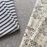 Úplet buklé se vzorem ikat – šedá/bílá,  thumbnail number 5