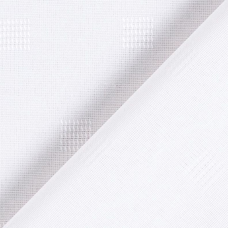 Dekorační látka damašek Kostky, recyklovaná – bílá,  image number 3