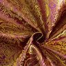 Oděvní žakár Metalický vzor paisley – světle fialova/zlatá,  thumbnail number 4