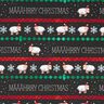 Francouzské froté letní teplákovina Määährry Christmas | Glitzerpüppi – černá/chili,  thumbnail number 1