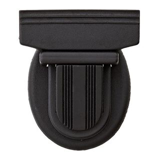 Zapínání na kabelky [ 38x38 mm ] – černá, 