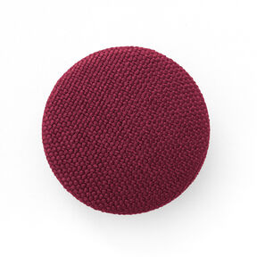 Potažený knoflík, Classic Poly – bordó, 