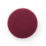 Potažený knoflík, Classic Poly – bordó,  thumbnail number 1
