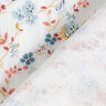 Mušelín / dvojitá mačkaná tkanina Romantické květinové úponky – bílá,  thumbnail number 4