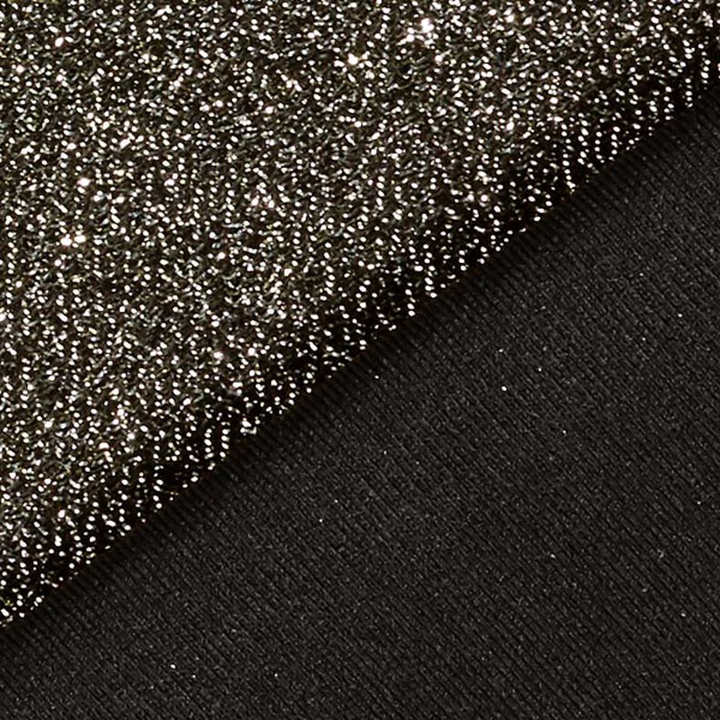 Žerzejová látka s třpytkami Glamour – černá,  image number 3