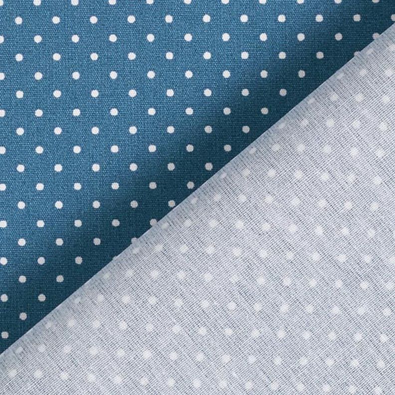 Povrstvená bavlna Malé puntíky – džínově modrá,  image number 5