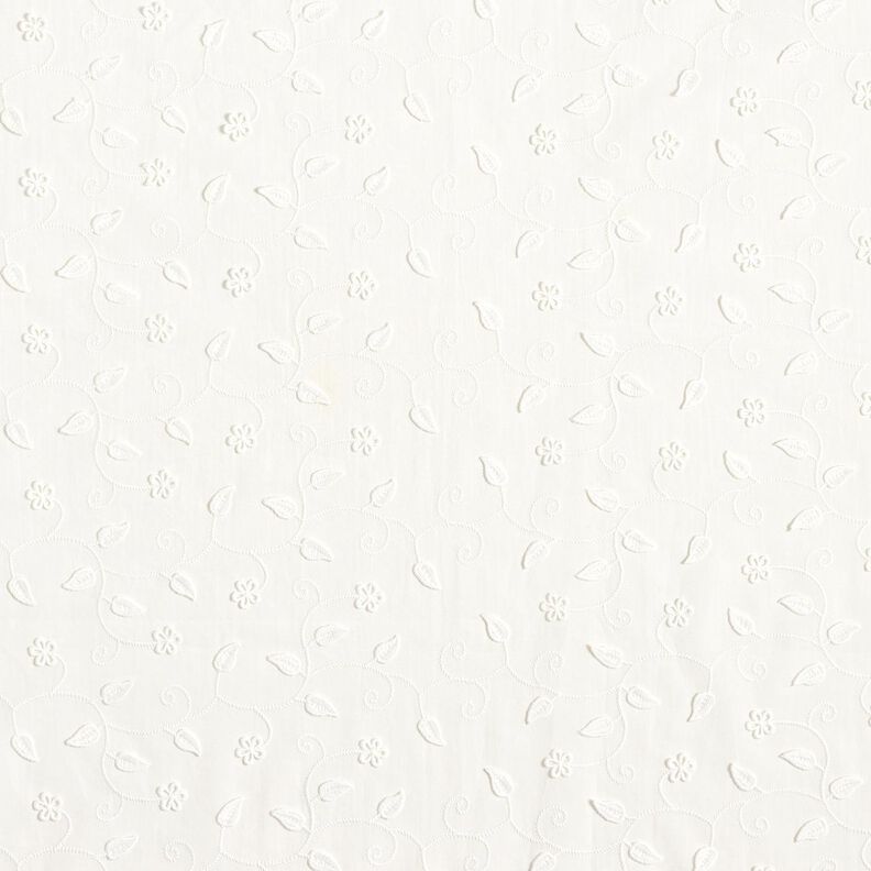 Bavlněn&aacute; l&aacute;tka 3D v&yacute;&scaron;ivka květiny &ndash; b&iacute;l&aacute;,  image number 1