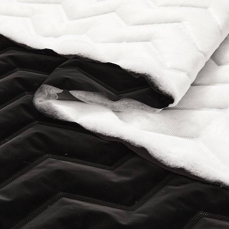 Prošívaná látka Chevron broskvová barva | Katia Fabrics – černá, image number 6